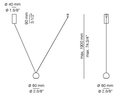 Lámpara colgante Compass